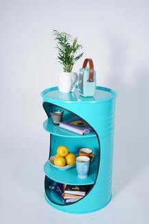 Декоративная бочка-шкаф PRO BLUE